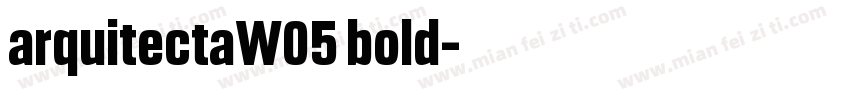 arquitectaW05 bold字体转换